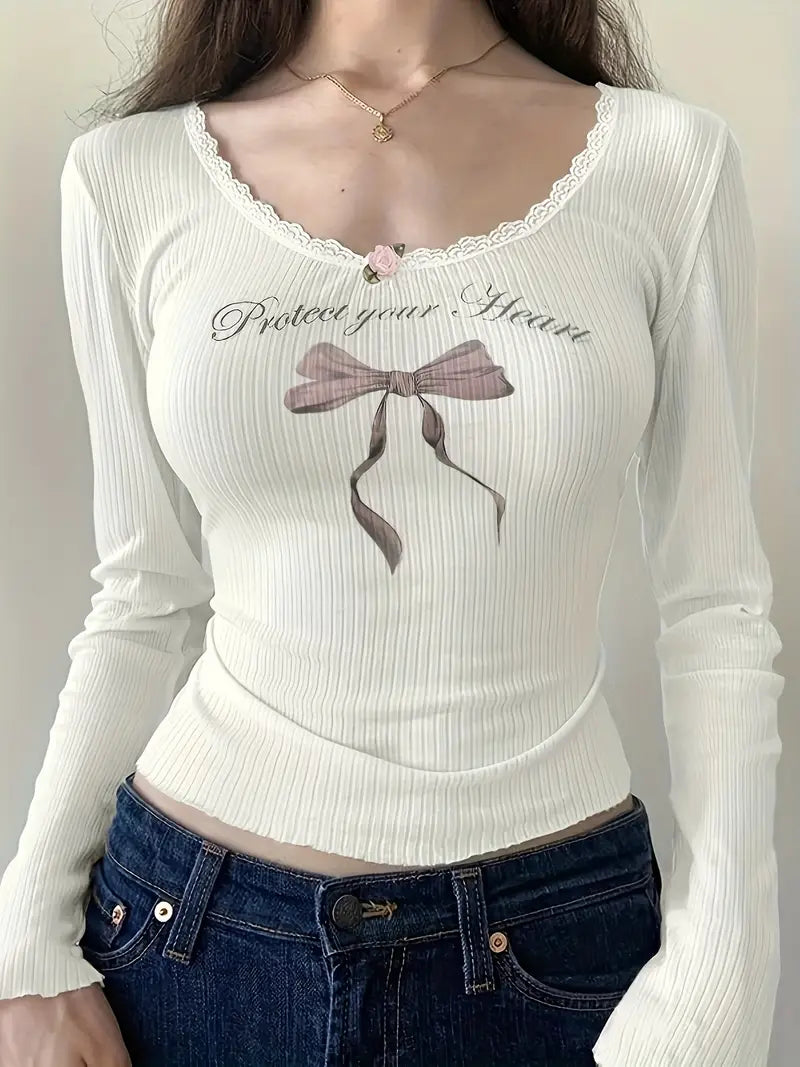Eternal Heart Lace Top