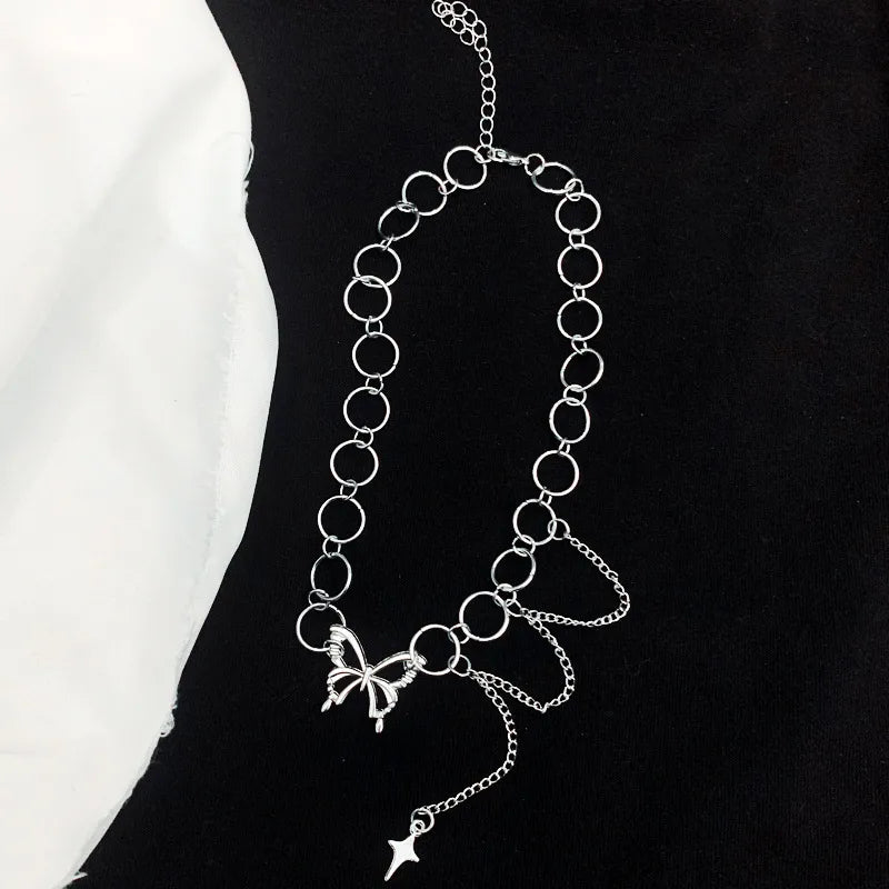 Butterfly Necklace Women's Clavicle Chain