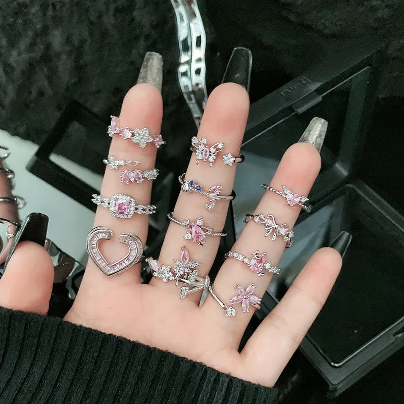 Elegant Copper Geometric Open Ring