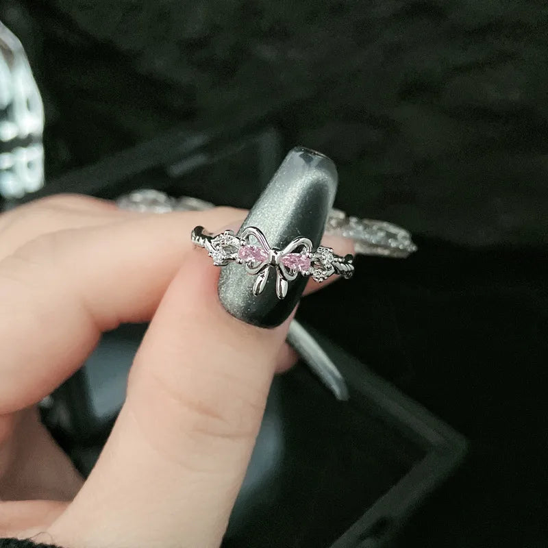 Elegant Copper Geometric Open Ring