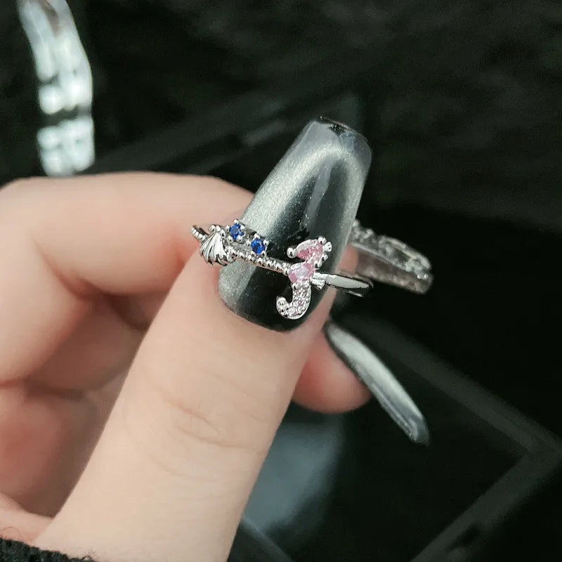 Elegant Copper Geometric Open Ring