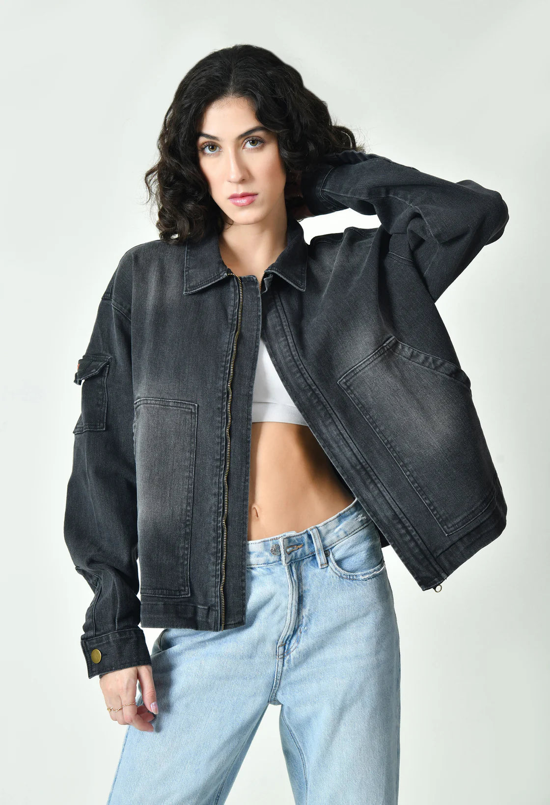 Charcoal Oversized Jacket
