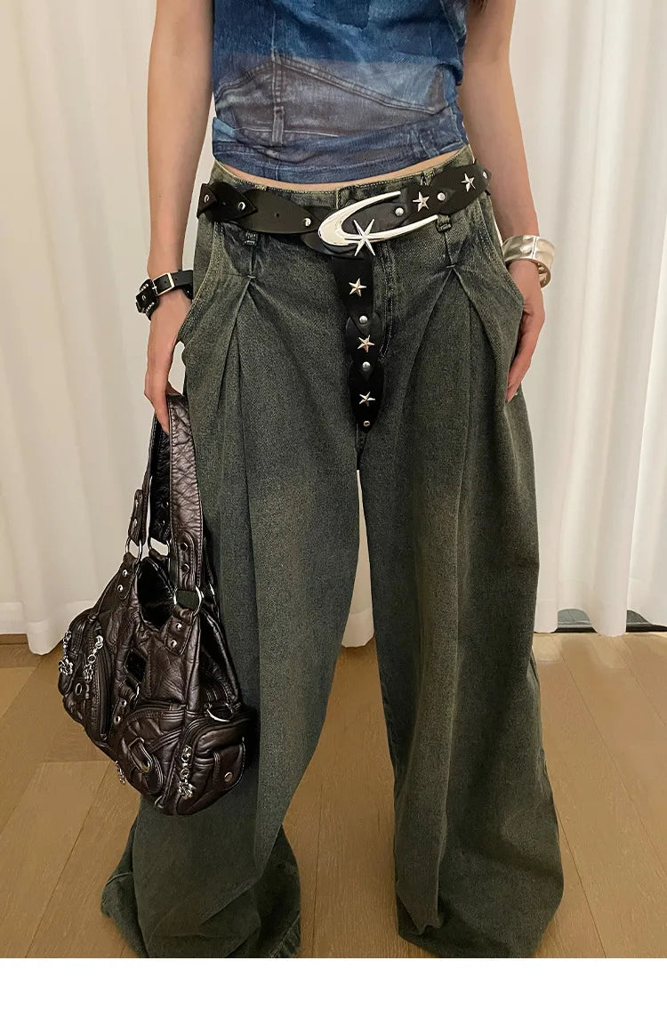 Design Niche Five-pointed Star Belt Women's Decorative Dress New Waisted High-end Small Belt