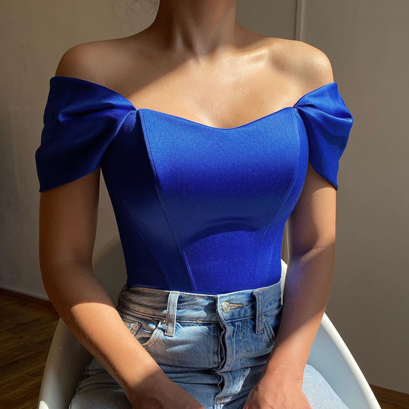 Women's Elegant Short Sleeve T-Shirt – Solid Color Fashion Casual Top