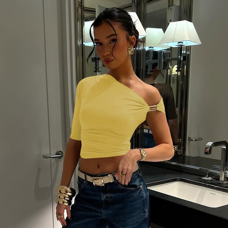 Women’s Streetwear Solid Color Top - Short Sleeve Tank