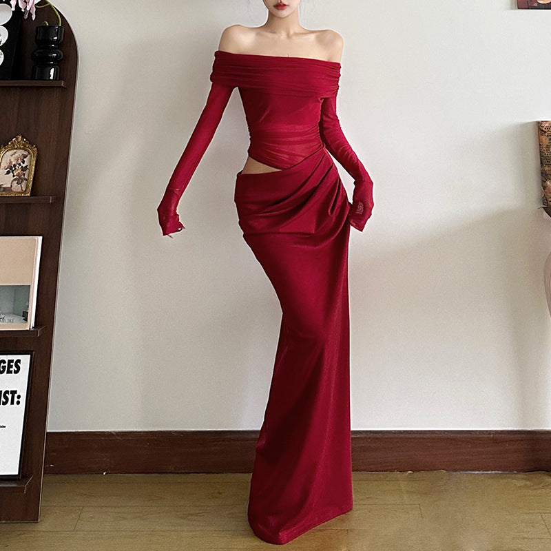 Women's Sexy Off Shoulder Mesh Evening Dresses – Sheer Party Wear Maxi & Bodycon Gowns