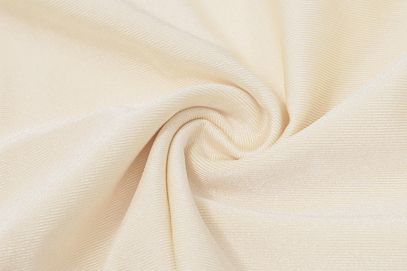 Elegant Pure Color Summer New Sexy Pleated Slim Fit Wrap Around Skirt Dress For Women Knee High Low Waist Design Without Sleeve