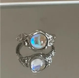Y2K Star & Rose Crystal Ring