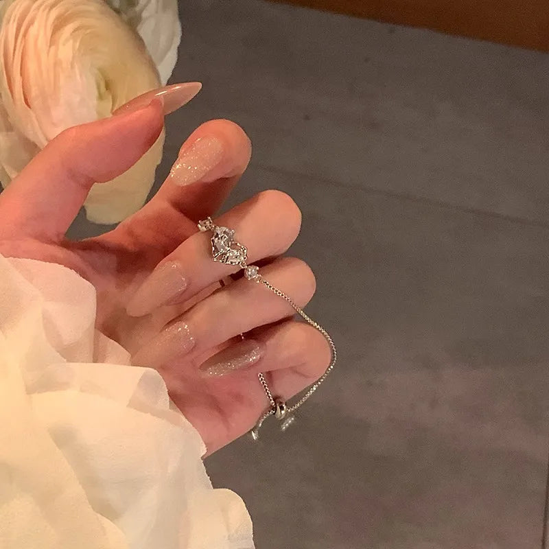 Crystal Heart Elegance Bracelet (Code: ZX#62)