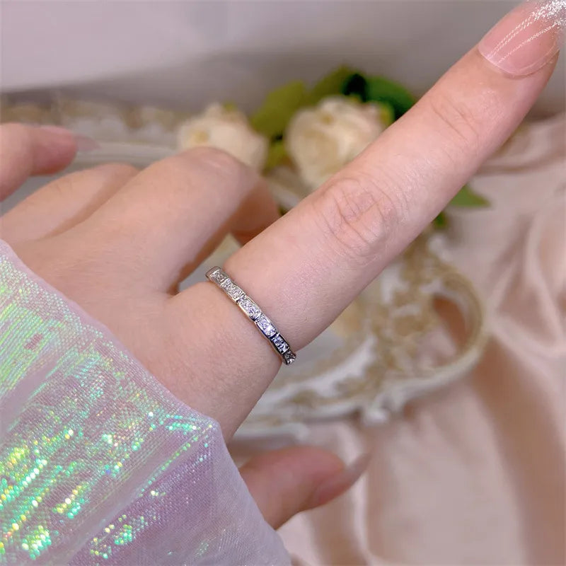 Elegant Heart, Bow & Flower Rings – Adjustable Open Zircon Jewelry