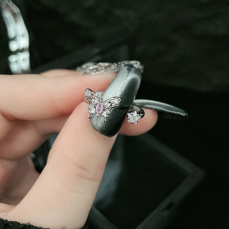 Elegant Copper Geometric Open Ring