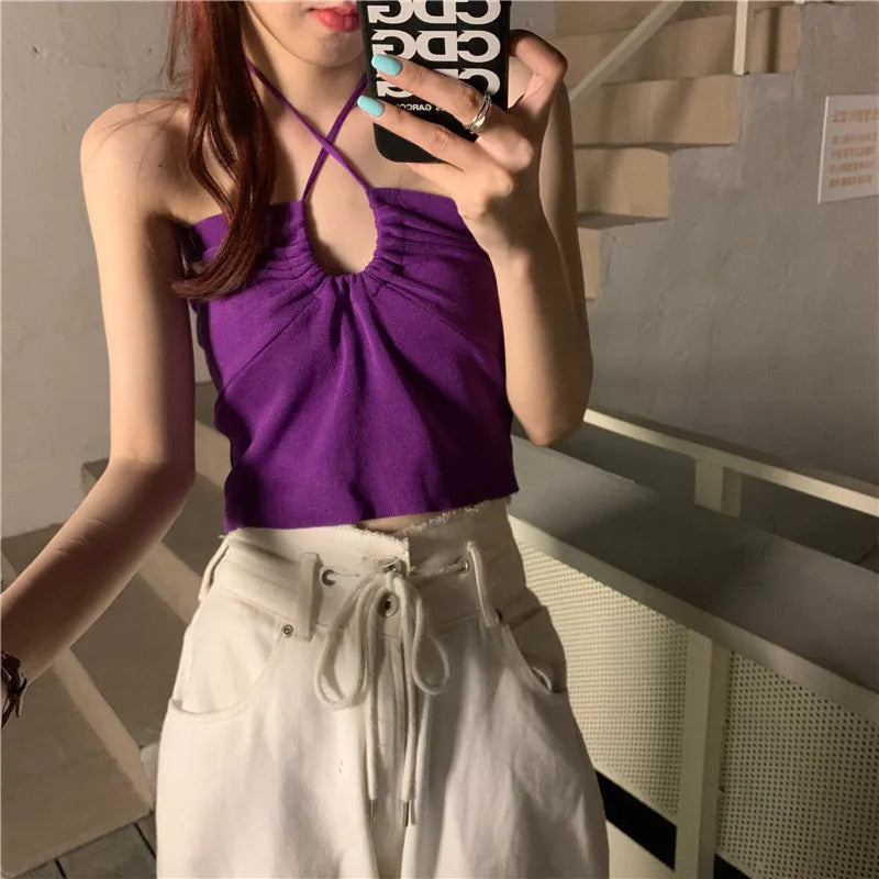 Women's Casual Simple Style Streetwear Solid Color Tank Tops