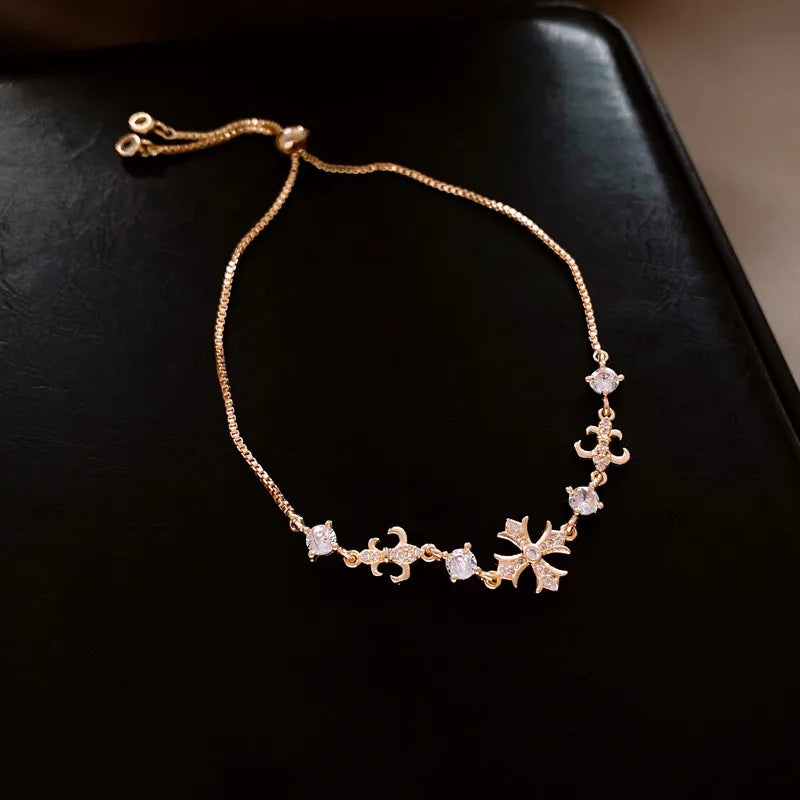 Gothic Radiance Cross Bracelet (Code-ZX#624)