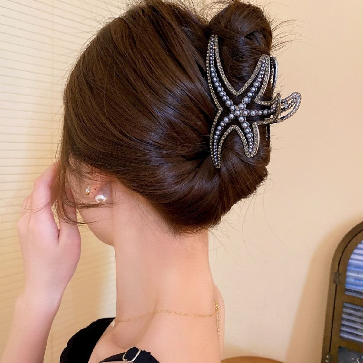 Pearl Starfish Hair Claw (Code-ZX#463)