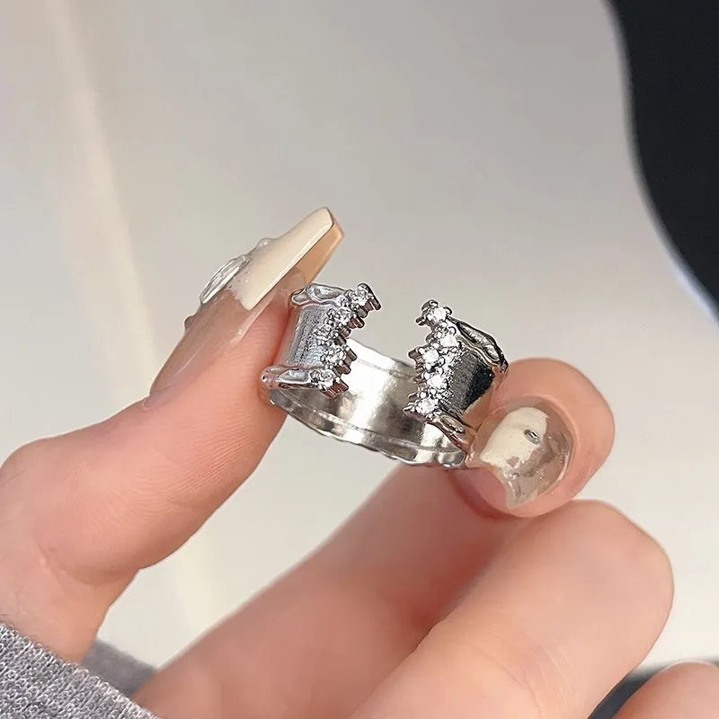 Y2K Star Open Statement Ring – Adjustable Open Ring