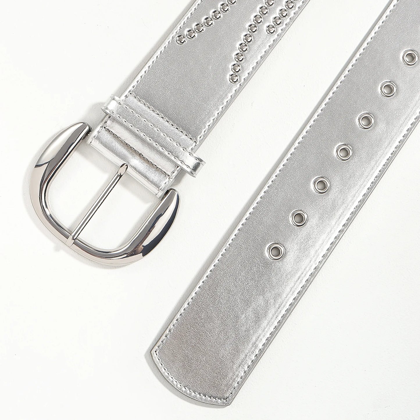 Vintage Style Pu Buckle Women's Leather Belts