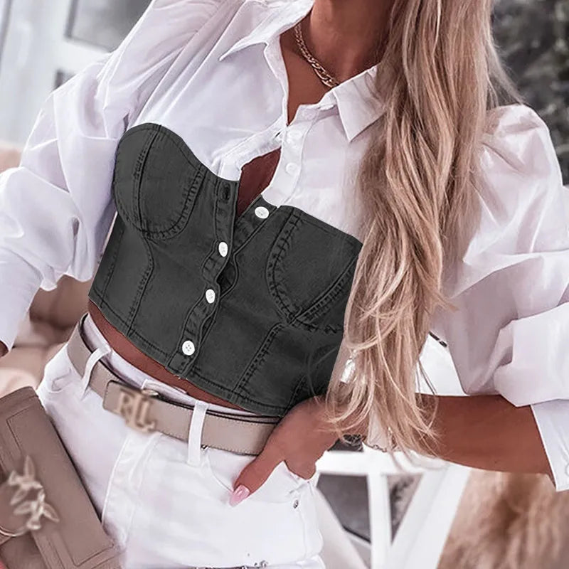 Women’s Sexy Color Block Blouse – Stylish Long Sleeve Fashion Top.
