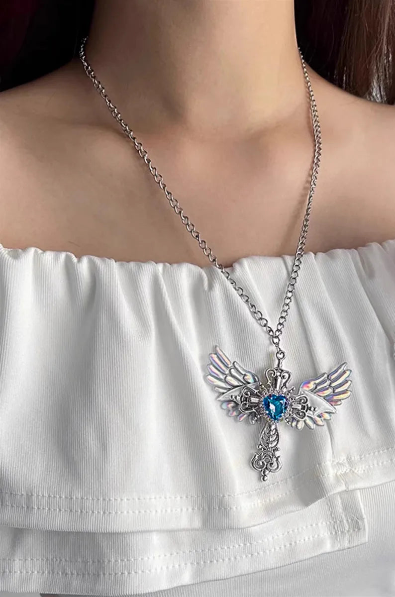 Y2K Gothic Sweet Cross Wings