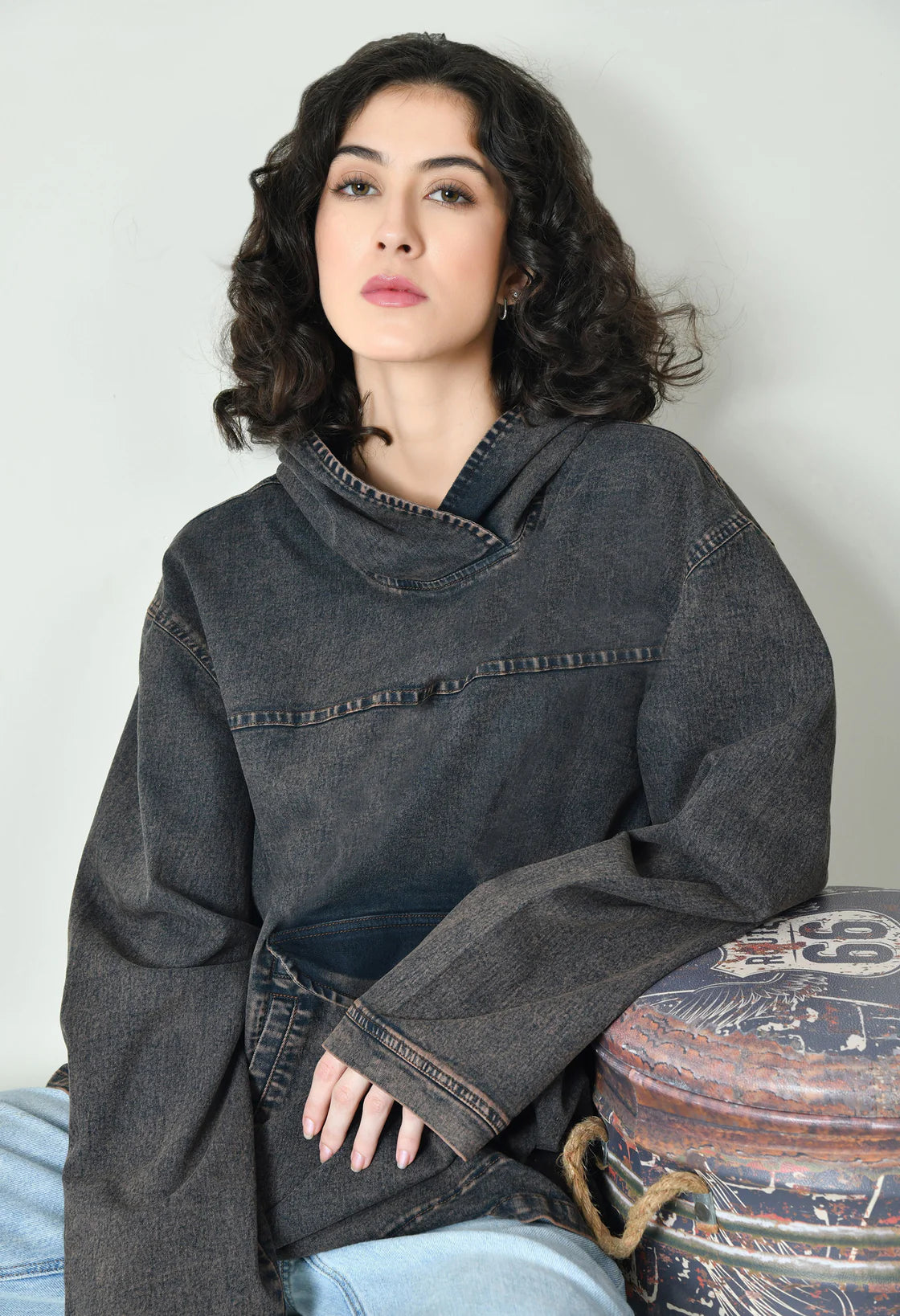 Oversized Hooded Jacket