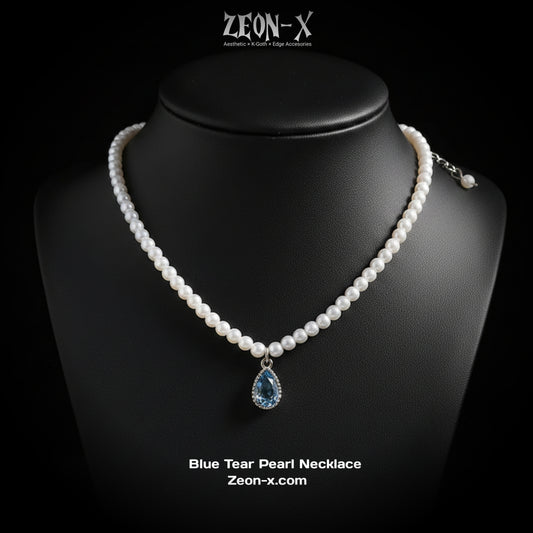 Blue Tear Pearl Choker (Code-ZX#584)