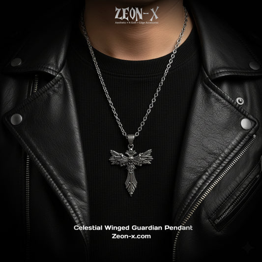 Celestial Winged Guardian Pendant (Code-ZX#763)