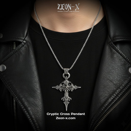 Cryptic Cross Pendant (Code: ZX#183)