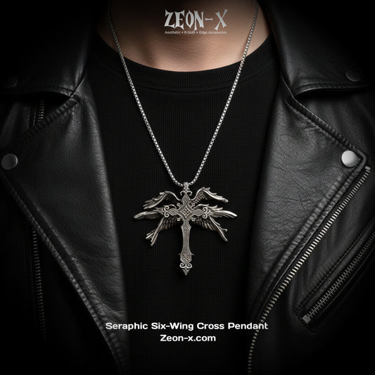 Seraphic Six-Wing Cross Pendant (Code-ZX#764)
