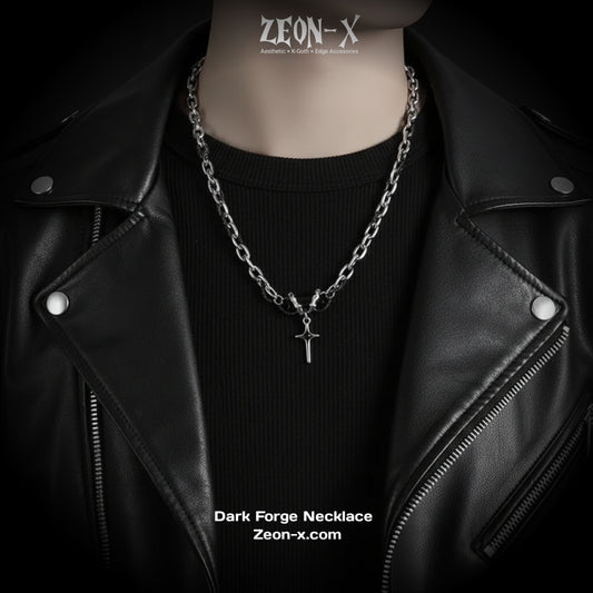 Dark Forge Necklace–Cross Pendant(Code: ZX#198)
