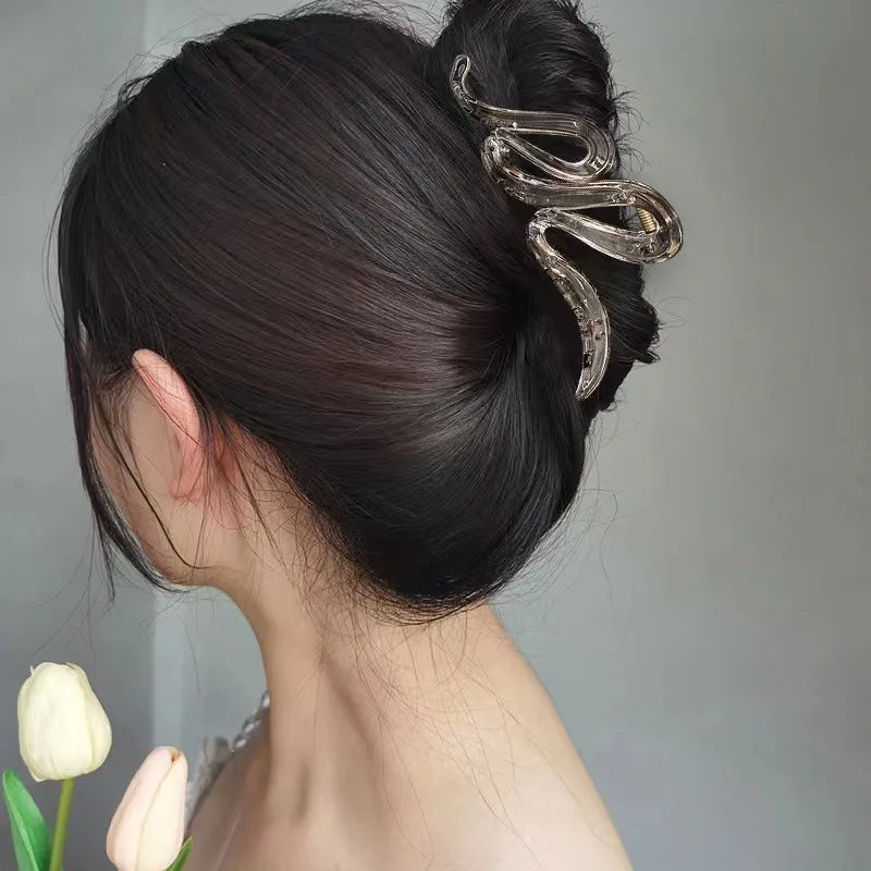 Wavy Acrylic Hair Claw (Code-ZX#459)