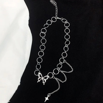 Butterfly Necklace Women's Clavicle Chain