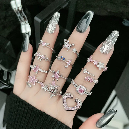 Elegant Copper Geometric Open Ring