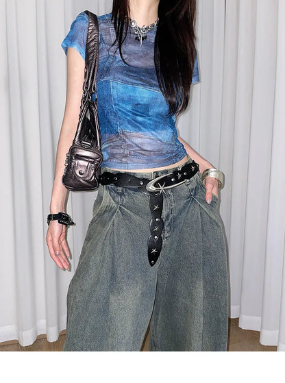 Design Niche Five-pointed Star Belt Women's Decorative Dress New Waisted High-end Small Belt