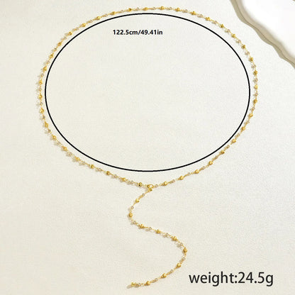 Women’s Elegant Heart Necklace Body Chain – Alloy Back Chain Jewelry for Party & Festival