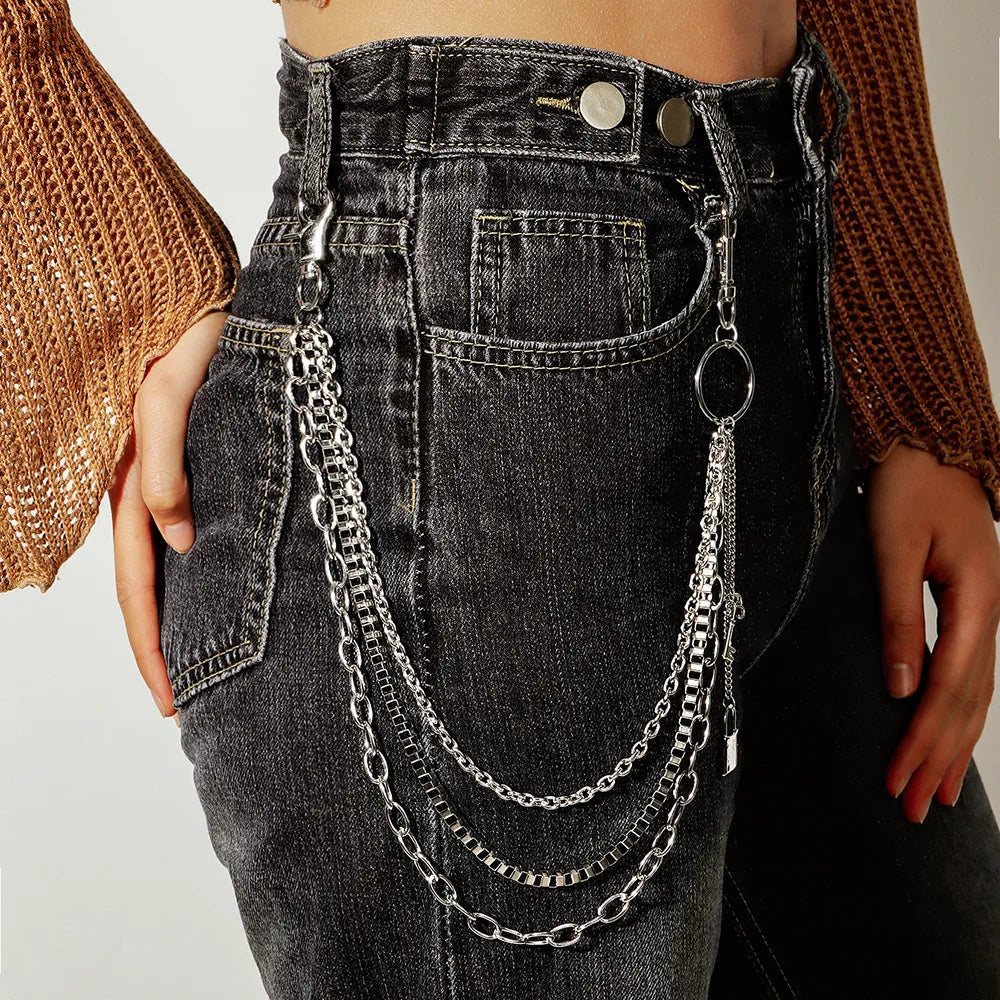 Triple-Layer Lock Key Chain Belt (Code-ZX#722)