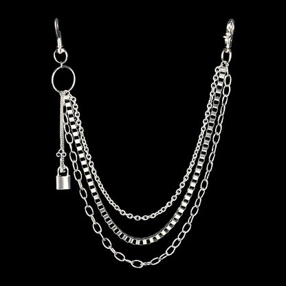 Triple-Layer Lock Key Chain Belt (Code-ZX#722)