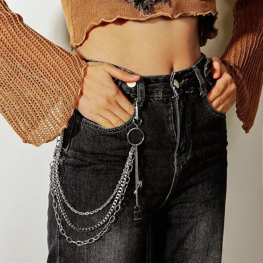 Triple-Layer Lock Key Chain Belt (Code-ZX#722)