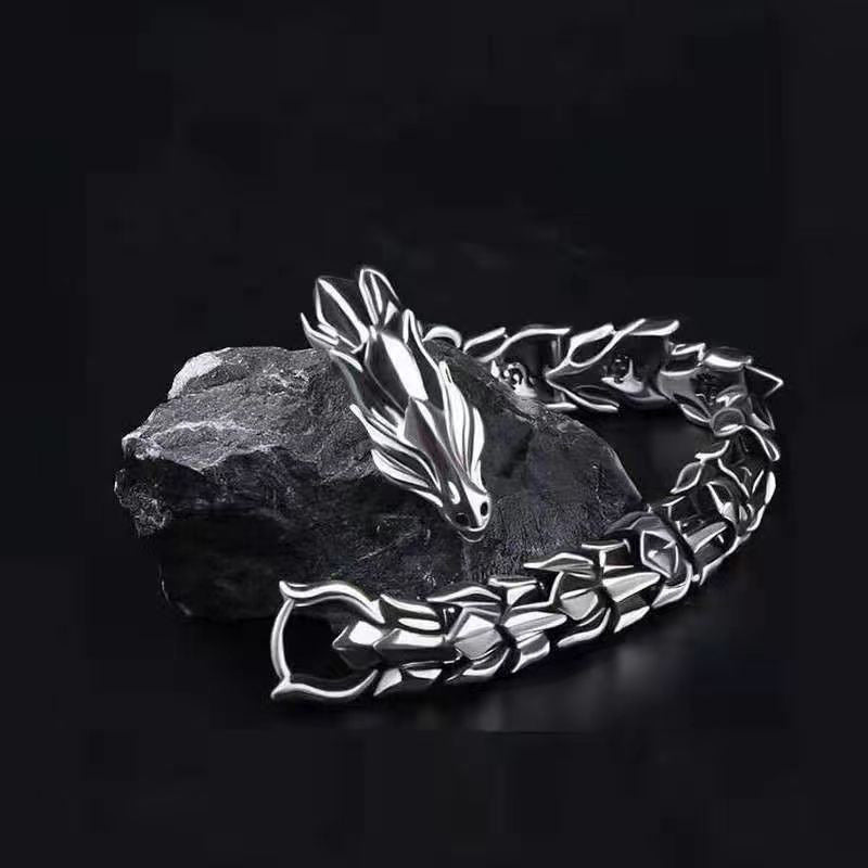 Punk Animal Dragon Alloy Plating Men'S Bracelets Men's Chain Bracelets
