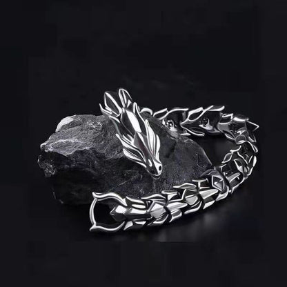 Punk Animal Dragon Alloy Plating Men'S Bracelets Men's Chain Bracelets