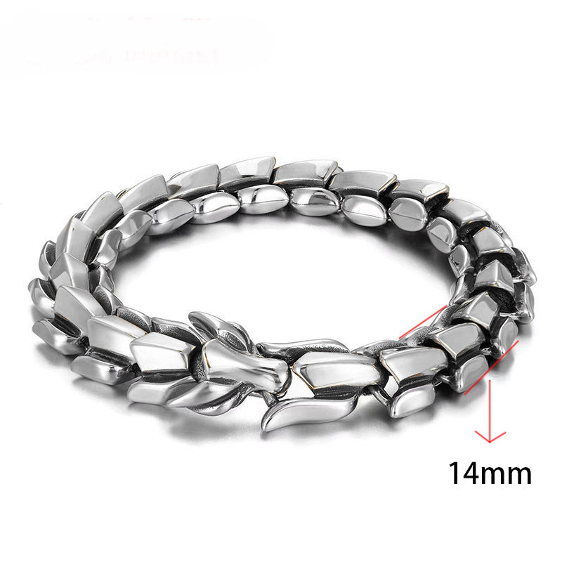 Punk Animal Dragon Alloy Plating Men'S Bracelets Men's Chain Bracelets