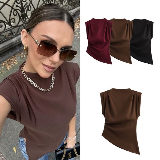 Women’s Elegant Hollow Out Blouse – Solid Color Long Sleeve Streetwear Top