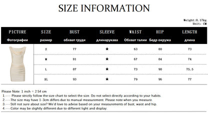 Elegant Pure Color Summer New Sexy Pleated Slim Fit Wrap Around Skirt Dress For Women Knee High Low Waist Design Without Sleeve