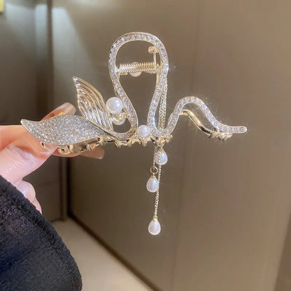 Golden Swan Pearl Clip (Code-ZX#465)