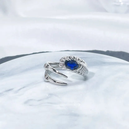 Ocean Dream Blue Sapphire Adjustable Ring