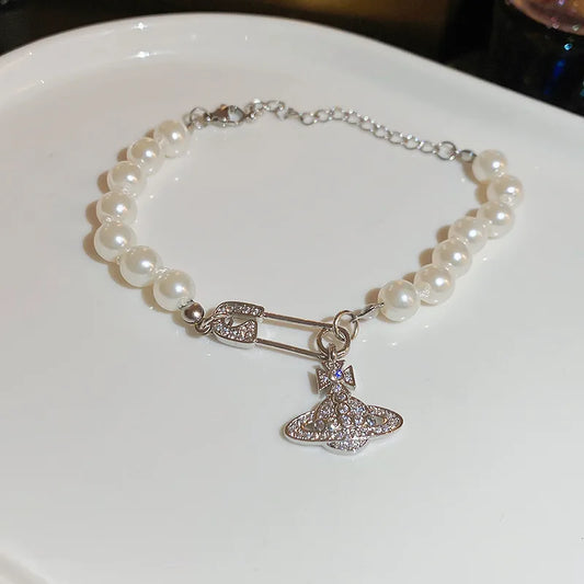 Celestial Orbit Pearl Bracelet (Code-ZX#604)