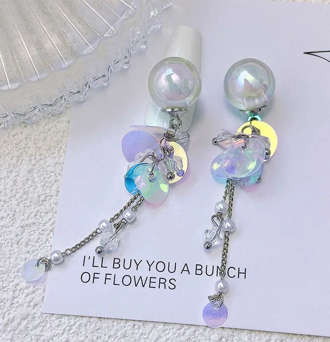 Delicate Pink Crystal Nail Charms (Code-ZX#409)