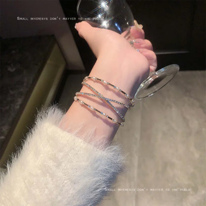 Pearl Zircon Stacked Bracelet – Elegant Cold Style High-Grade Jewelry