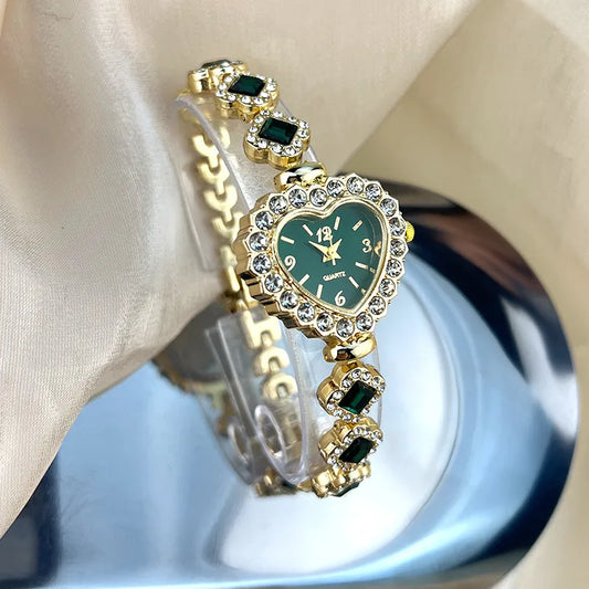 Royal Heart Crystal Watch (Code-ZX#493)