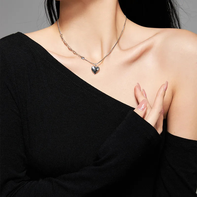 Midnight Heart Necklace (Code-ZX#553)