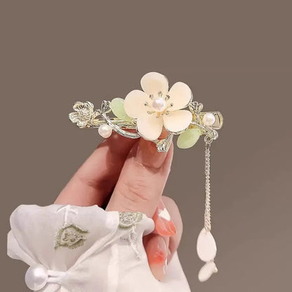 Elegant Floral Tassel Hair Clip (Code-ZX#468)