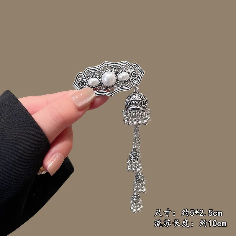 Boho Vintage Tassel Brooch (Code-ZX#472)